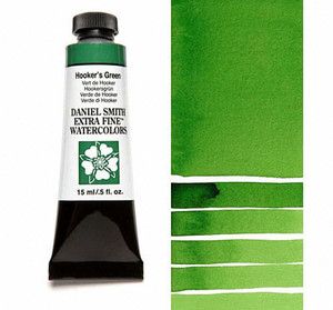 Farba akwarelowa Daniel Smith 042 Hooker\'s Green extra fine watercolours seria 1 15 ml